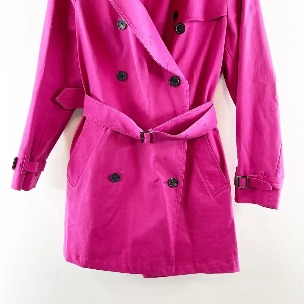 Burberry Pink Trench Coat - Picture 8 of 12